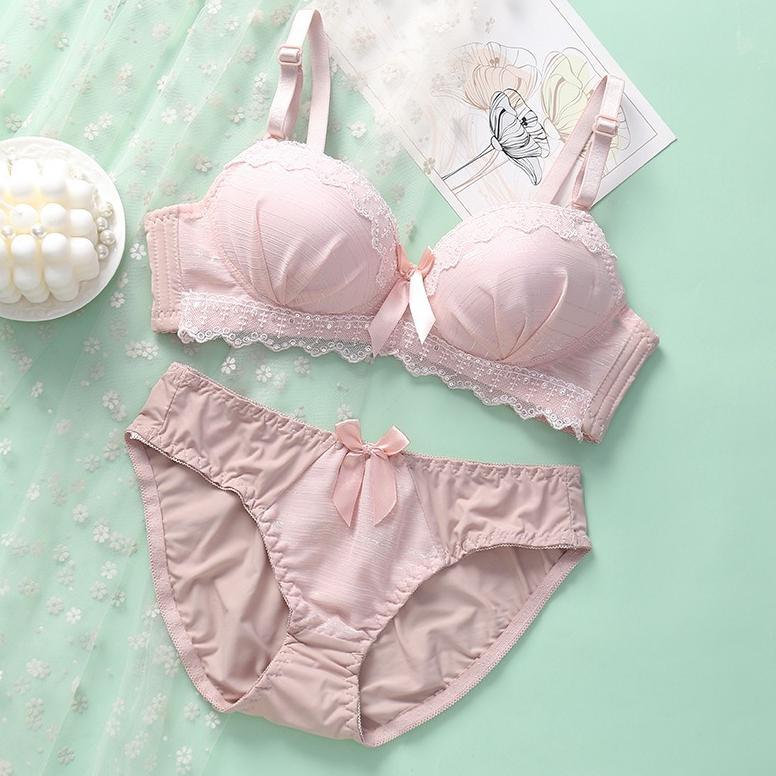 HOT Set Bra / BH cewek wanita import korea seksi renda KR041 premium SANGAT ELEGANT dan NYAMAN DIPAK