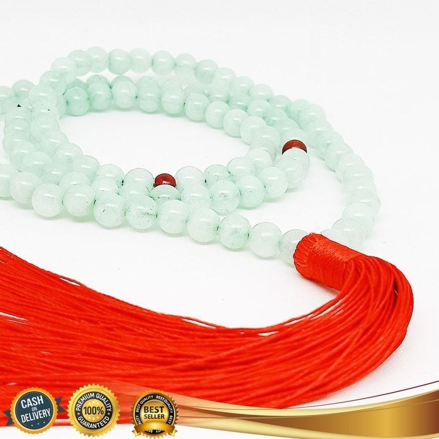 Fast Delivery Tasbih 99 Butir Batu Giok Asli Import Burma Hijau 8Mm - Kalung Tasbih Bayar Di Tempat