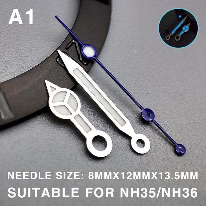 Seiko Mod Hands A1 - A16 Lumed For NH35/NH36/4R