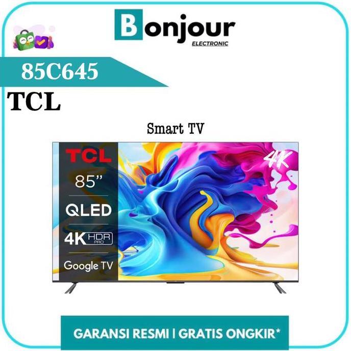 Google TV TCL 85 Inch 85C645 QLED 4K UHD TCL 85 C645 Smart TV 85Inch