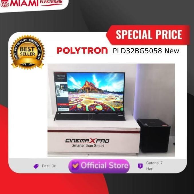 G0ogleTV Polytron PLD32BG5058 / LED Polytron 32inch Free Sound bar+ Subwoofer / LED Polytron PLD 32B