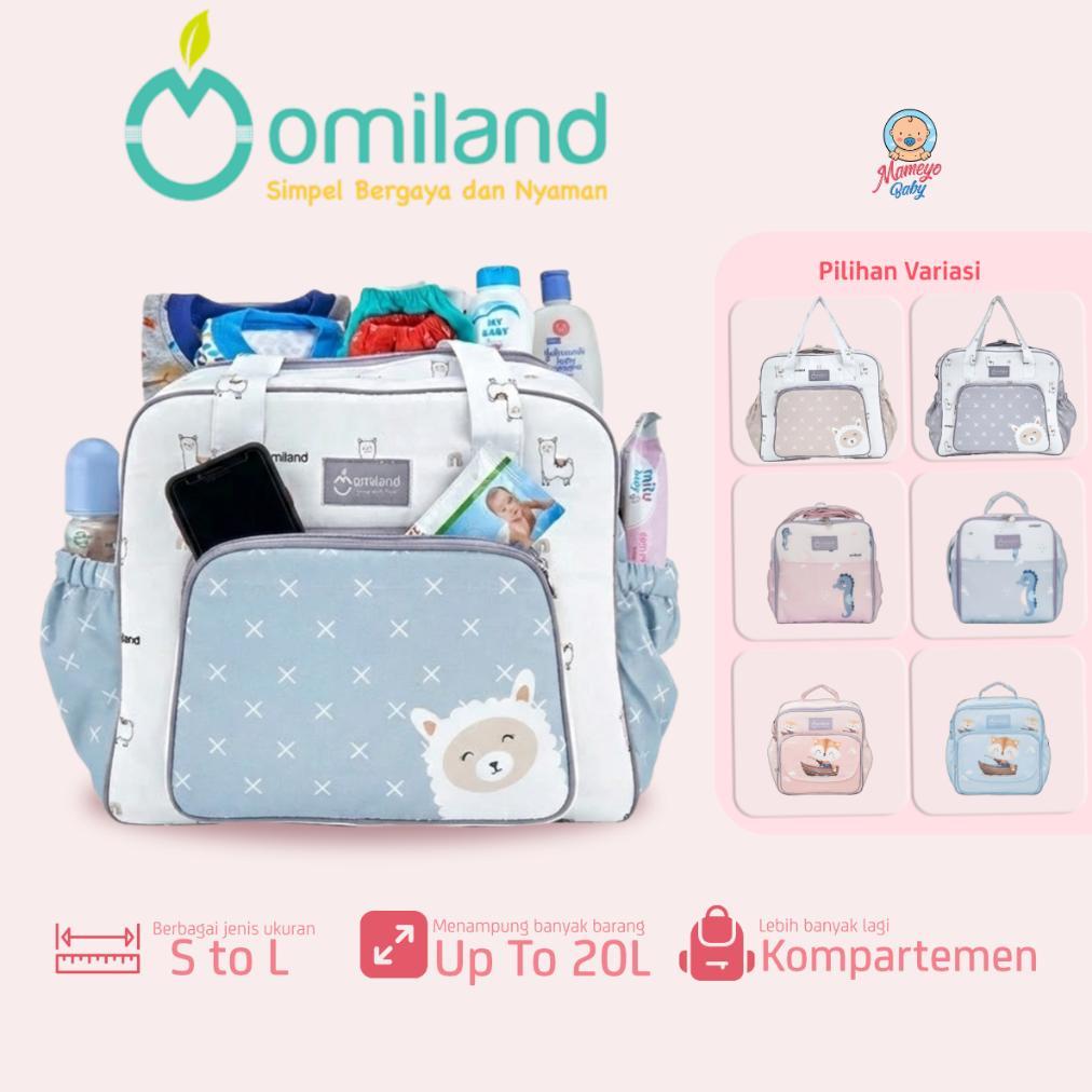Tas Bayi Omiland Tas Multifungsi Tas Selempang Diaper Bag Besar Medium Kecil Banyak Kantong Mommy Ba