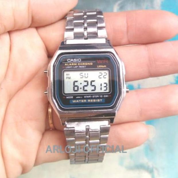 FAVORIT Jam tangan Casio Citizen digital Stainless Silver