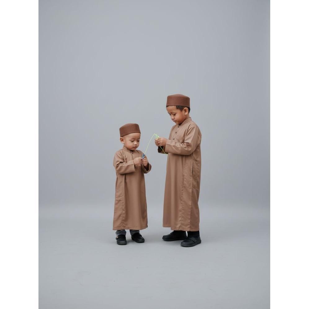 MURAH Jubah Anak Laki-Laki Umur 1 - 12 Tahun Gamis Jubah Anak Polos Lengan Panjang