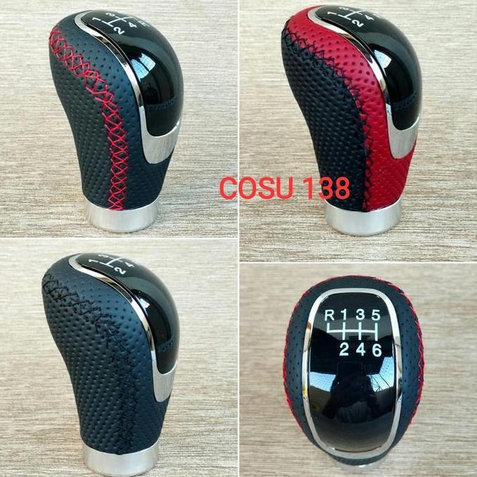 UNIVERSAL SHIFT KNOB TUAS TRANSMISI KULIT MANUAL 6 SPEED