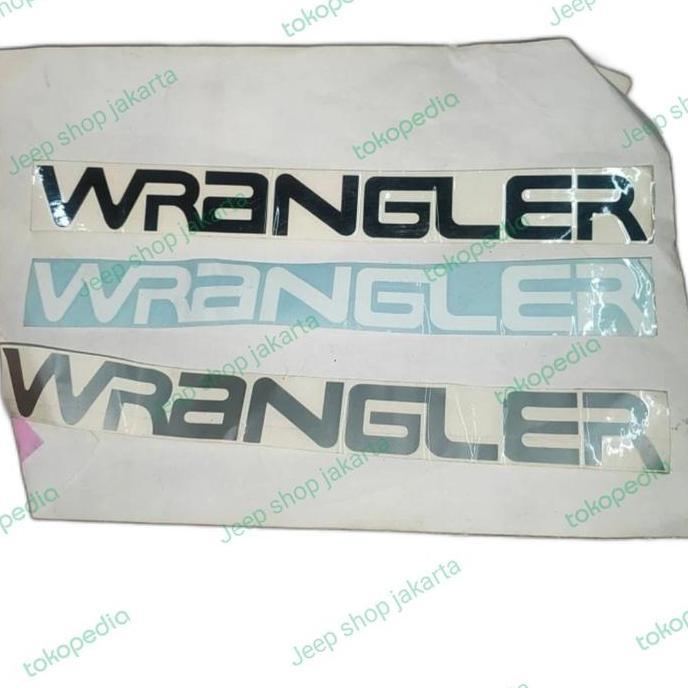 STIKER STICKER WRANGLER JEEP WRANGLER YJ PREMIUM