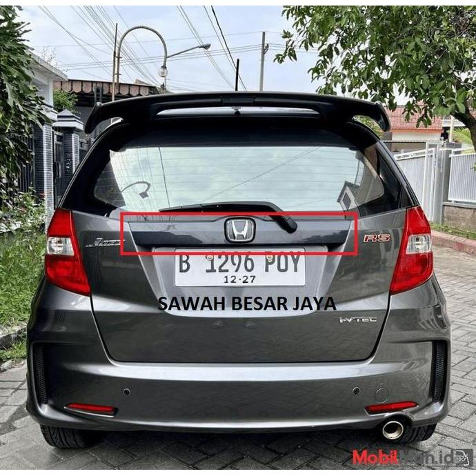 TRUNK LID - GARNISH LIST LIS HITAM COVER TUTUP + EMBLEM LOGO H PINTU BAGASI BELAKANG HONDA JAZZ S RS