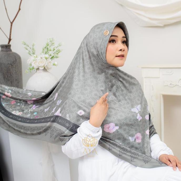 [Hijab Instan Syar'iah Farasha Jumbo] Pet NonPet Hijab Instan Motif Cantik ukuran jumbo Square Hijab