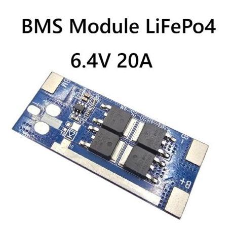 BMS 2S 6.4V 20A BATERAI LITHIUM LIFEPO4 PROTECTION OVER CHARGE OVER DISCHARGE MODULE 32650 TKPR