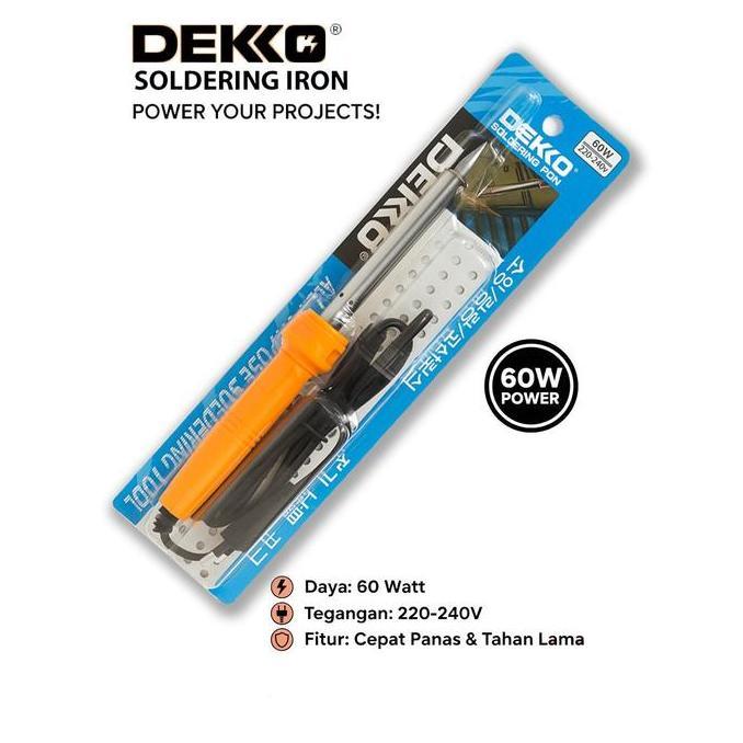 SOLDER SOLDERING IRON 60W 60WATT 60WAT DEKO DEKKO KOREA DS60N DS 60N TKPR