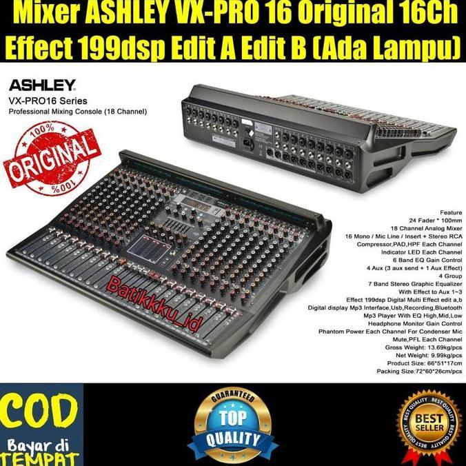 Murah Mixer Ashley V16Fx V 16 Fx V16 Fx V 16Fx Original 16Ch New Bluetooth
