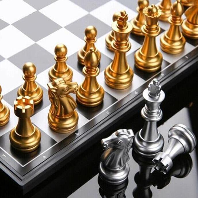 Catur Magnet Emas Gold Version