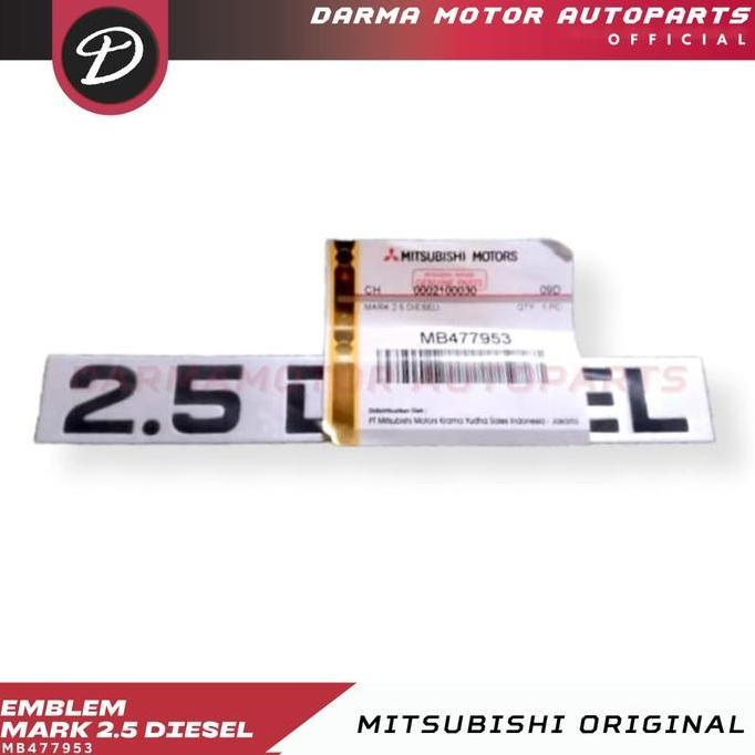 STICKER STIKER EMBLEM 2.5 DIESEL MITSUBISHI KUDA GLS GRANDIA DIAMOND 2.5 TAHUN 1998-2005 ASLI ORIGIN