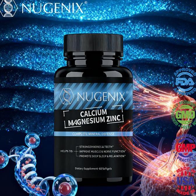 Nugenix Formula Kalsium Magnesium Zinc, Tulang Kuat & Sehat