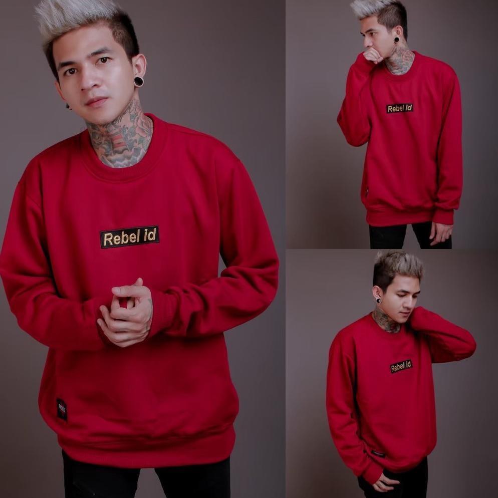Sweater Pria Cowok Sweater Oblong Original Rebel Id - Hjb [J3]