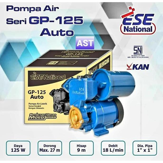 NEW POMPA AIR LISTRIK SUMUR DANGKAL GP 125 AUTO / ESE NATIONAL