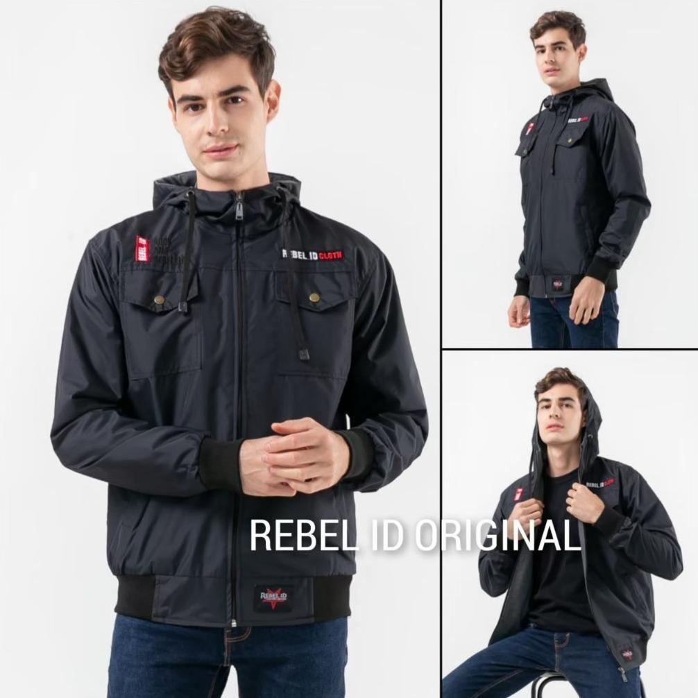 Jaket Pria Anti Air / Elegant Design Of Semi Parka By Rebel Id / Jaket Semi Parka [J3]