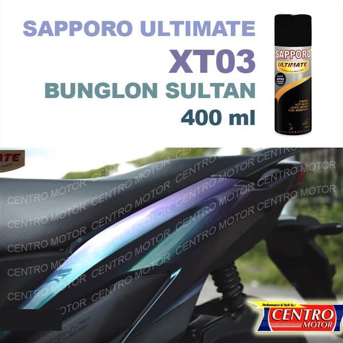 SAPPORO BUNGLON SULTAN XT03 400ml.CAT SEMPROT WARNA BUNGLON MEWAH