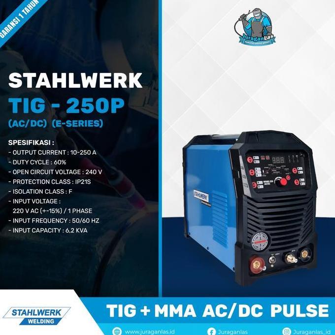 Promo Stahlwerk Ac/Dc Tig Pulse - 250E P | Mesin Las Tig + Mma Ac/Dc Pulse