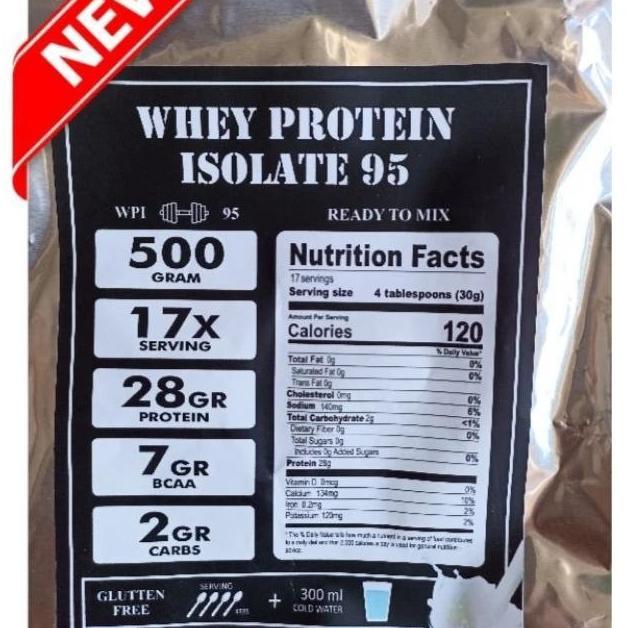 WPI95 Susu Protein 500gr Whey Protein Isolate 95 Diet OCD DEBM KETO