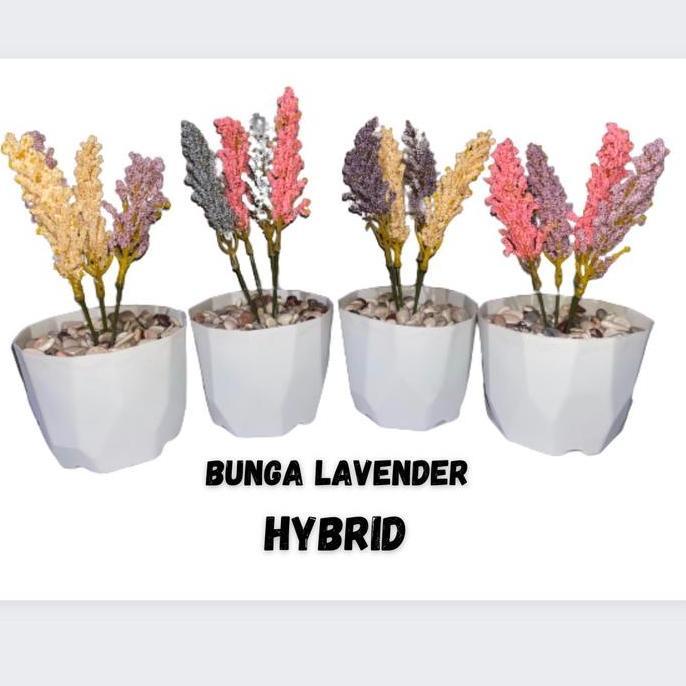 bunga plastik lavender hybrid /bunga plastik murah /bunga mini