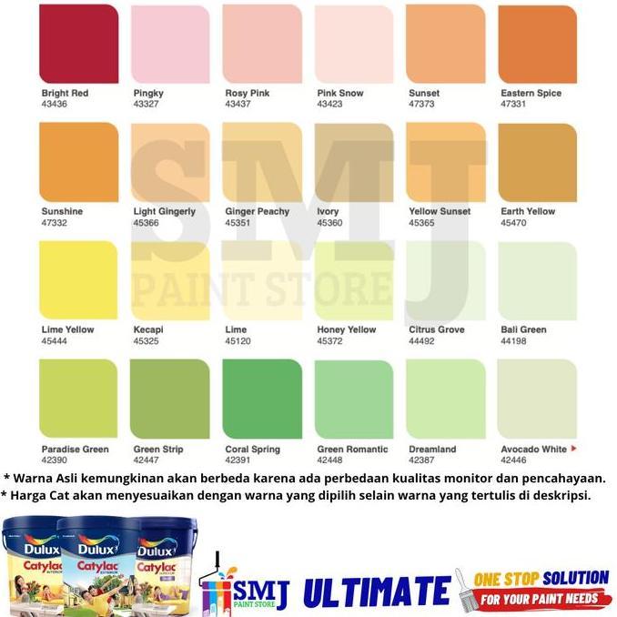 KARGO CAT TEMBOK INTERIOR DULUX CATYLAC WARNA CASCADE 40553 KEMASAN 25 KG