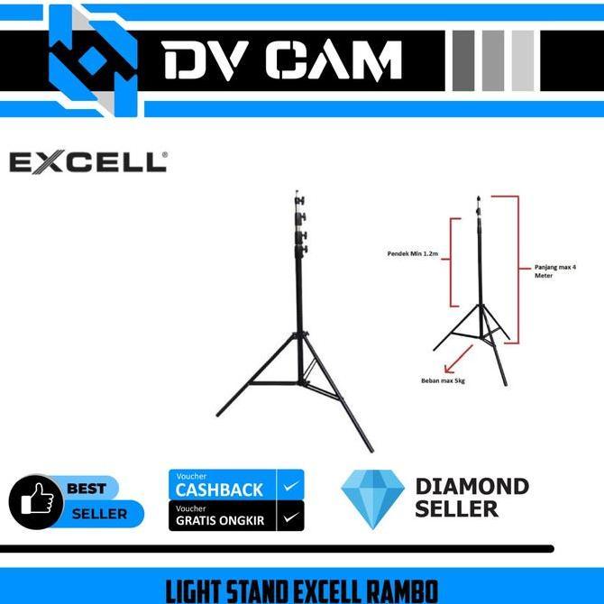 Light Stand Excell Rambo - Excell Light Stand Rambo - Tiang Lampu