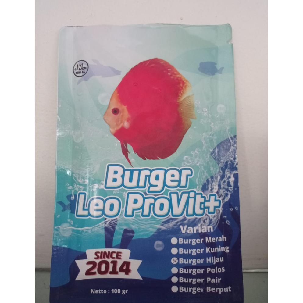BURGER LEO DISCUS PROVIT+ MAKANAN IKAN DISCUSS BEKU | BURGER DISCUSS (INSTAN&SAMEDAY)
