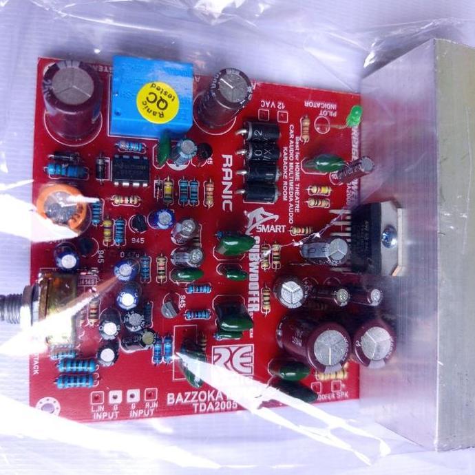 KIT AUDIO SUBWOOFER SMART BAZOOKA 12V TDA2005