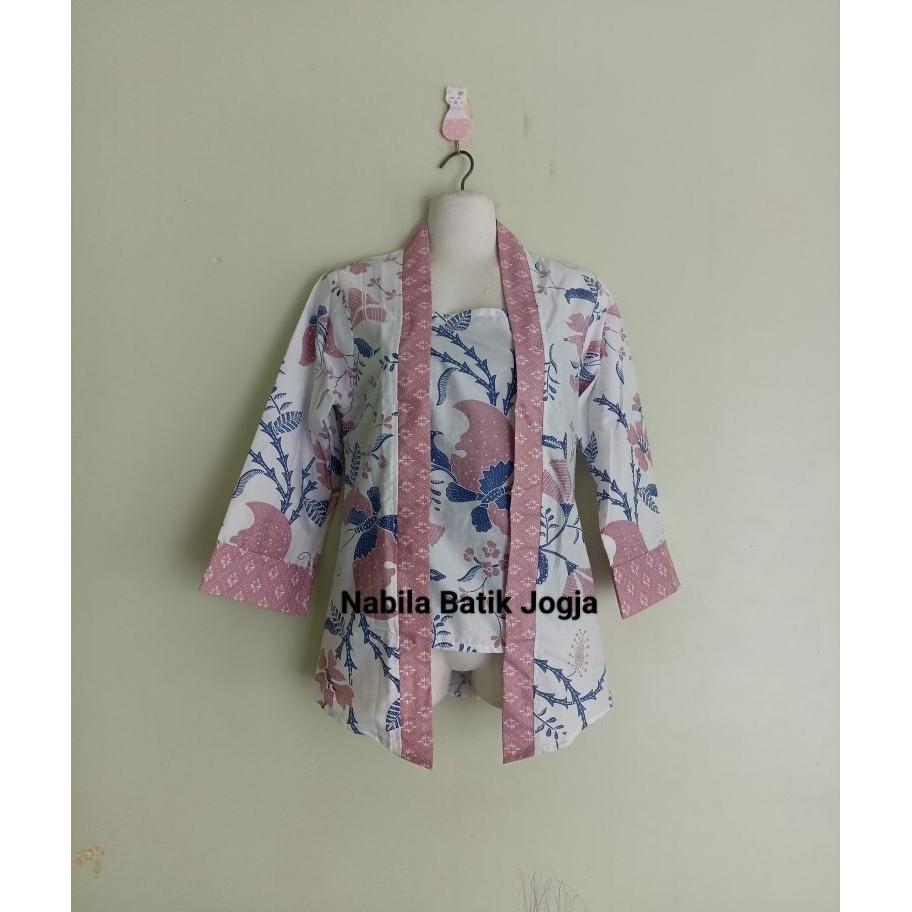 Blus Batik Model Kebaya Kutubaru / Kebaya Batik Katun