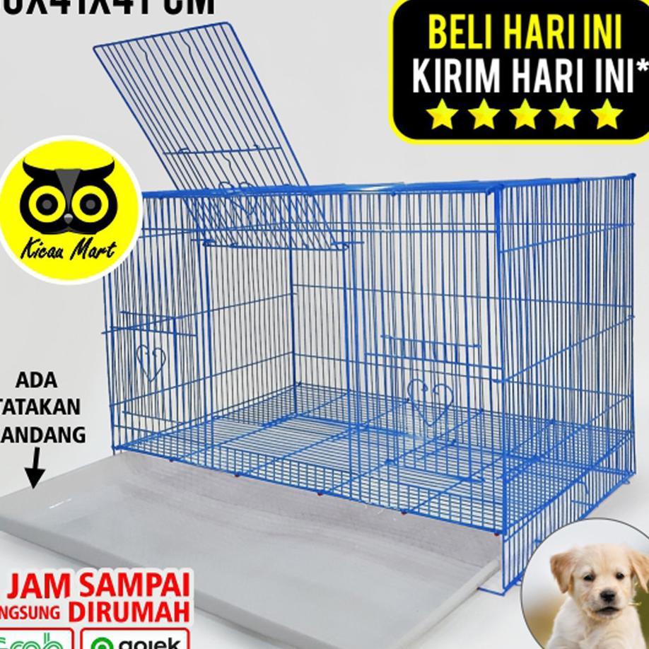 Kicau Mart Kandang Anjing Sangkar Anjing Besi Import Size Jumbo Besar Large Pet Cargo Umbaran Umbara