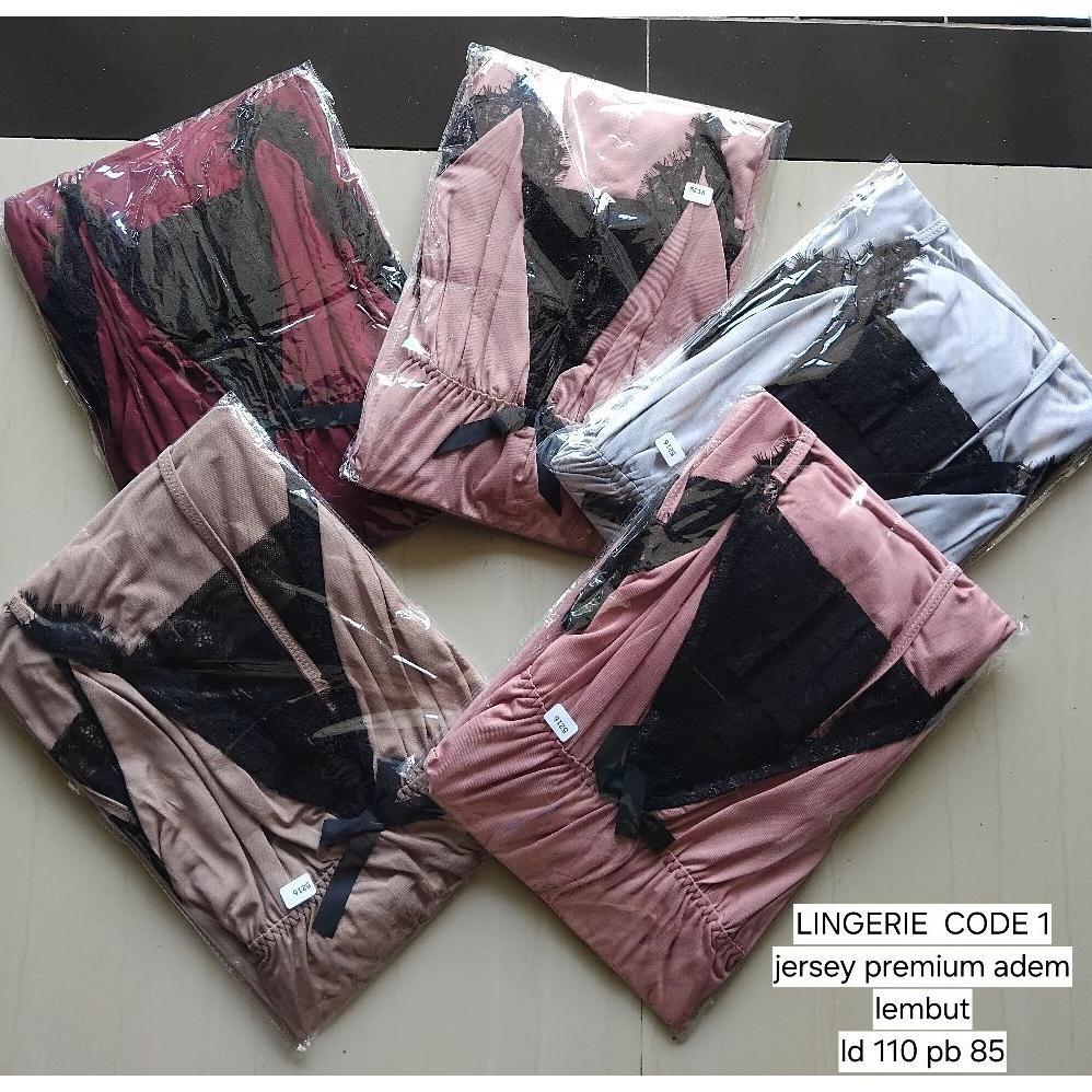 Murah Lingeri Baju Tidur Spandek Adem Lembut