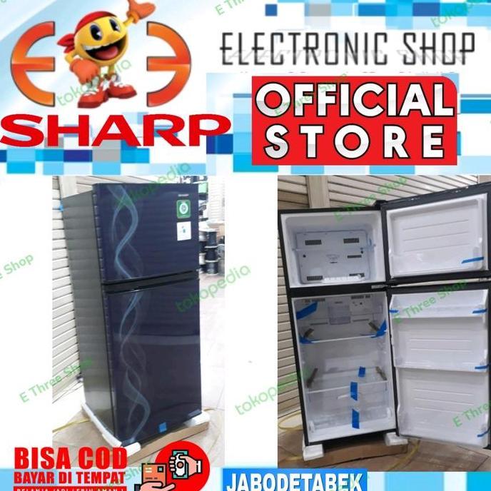 Sharp Sj197Nd Kulkas 2 Pintu No Frost 172 L - Sj197 - Sj 197
