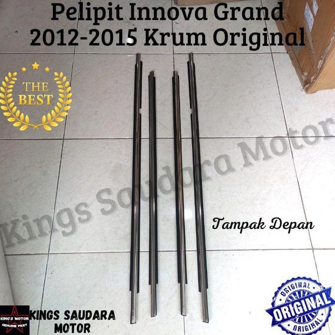 Karet Pelipit Kaca Grand Innova 2012-2015 Krum Set 4 Pintu Car Premium