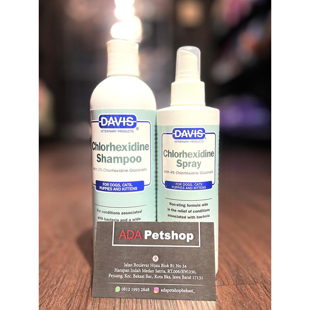 DAVIS CHLORHEXIDINE 2% SHAMPOO/4% SPRAY