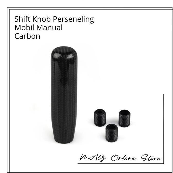 SHIFT KNOB PERSENELING CARBON MOBIL MANUAL - SHIFT KNOB CARBON - TUAS PERSENELING MOBIL RESTOCK