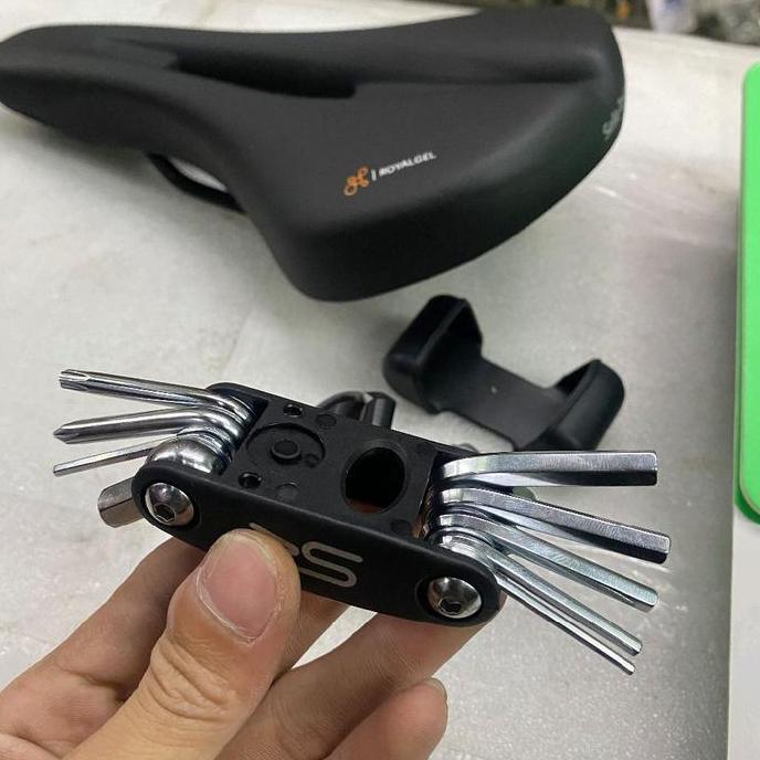Saddle Selle Royal VAIA With Multi-Tool 9 in 1 Atletic Unisex Royal Gel Comfort - Sadel Jok Sepeda M