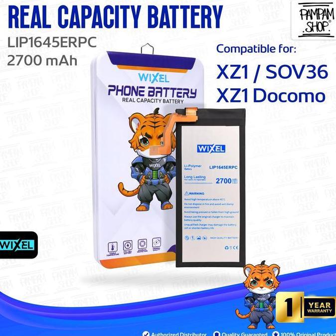 WIXEL Baterai LIP1645ERPC Compatible for Xperia XZ1 Docomo AU SOV36 SO-01K Double Power Real Capacit