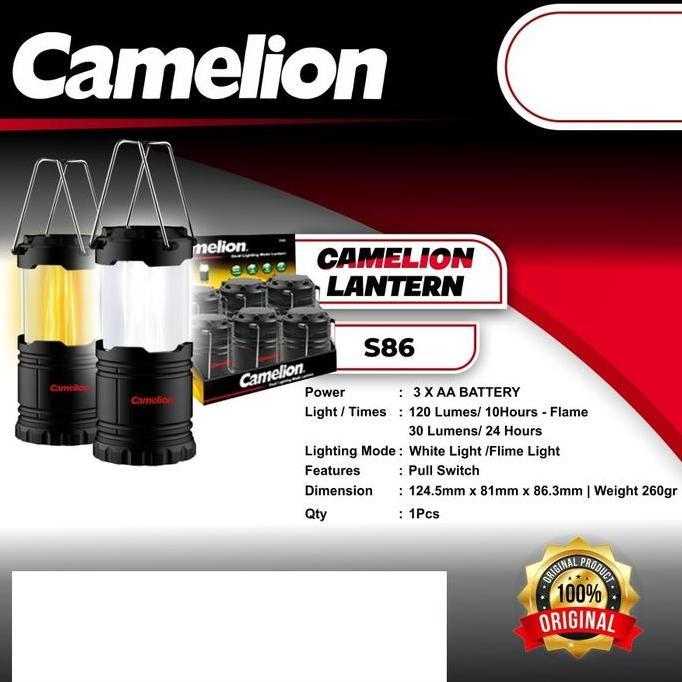 Camelion Senter Camping Lampu Tenda Lampu Api Unggun Portable Light
