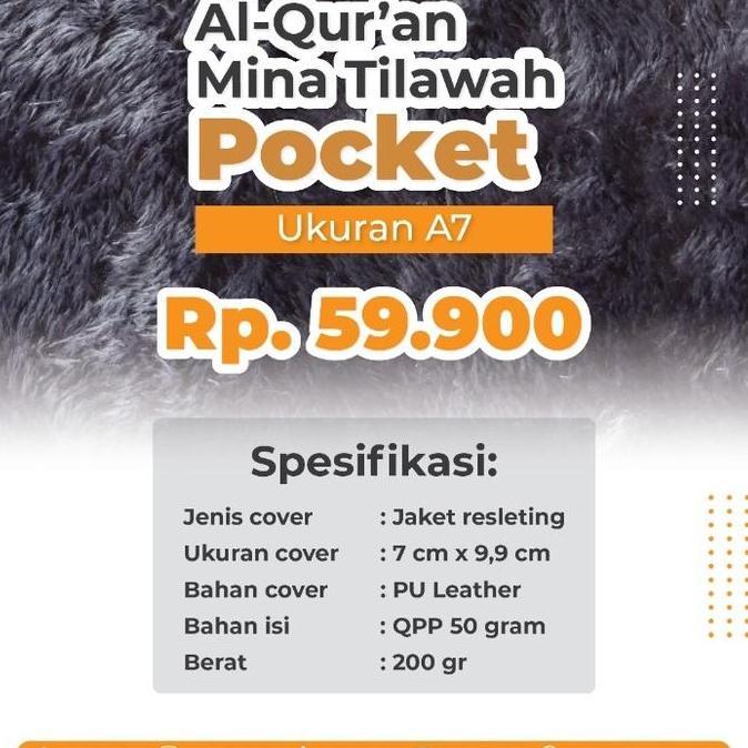 al quran mina tilawah A7 Pocket syamil Quran DS
