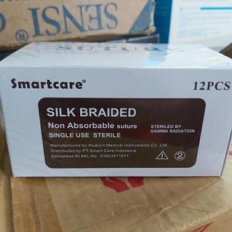 [ New ] New Silk Braided Smartcare + Needle / Benang Jahit Silk Braided 12 pcs