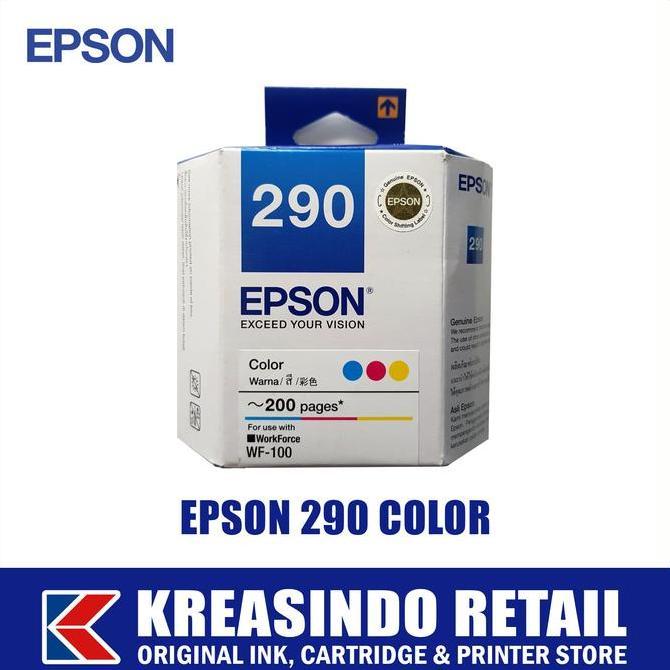 HARGA DISC - Epson 290 Color Tinta / Cartridge Original (WF-100 / WF100)