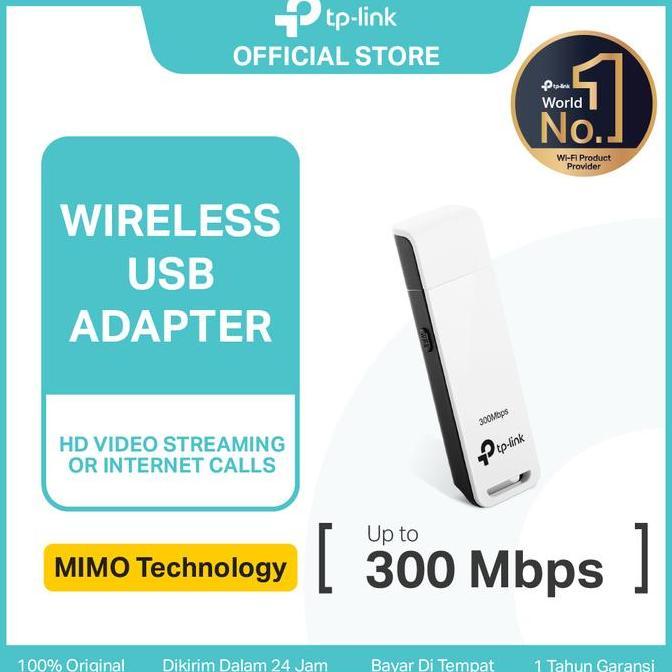 TP-Link TL-WN821N | 300Mbps WiFi Adapter | USB Adapter | Wireless | WiFi Dongle | WPS | Desktop MAC