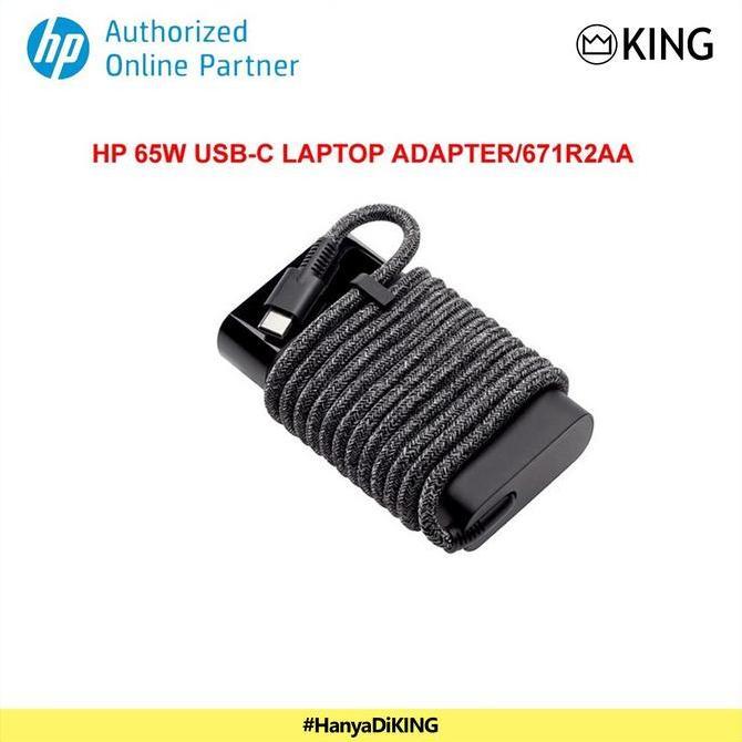HP 65W USB C Charger Adaptor Laptop Garansi Resmi