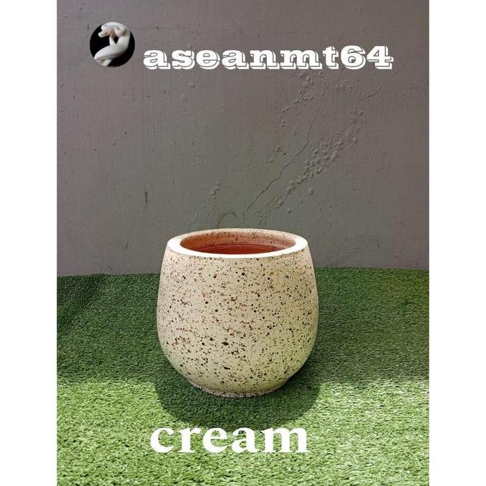 Pazx- Pot Teraso Pir,Pot Teraso Bulat,Pot Gerabah Tanah Liat