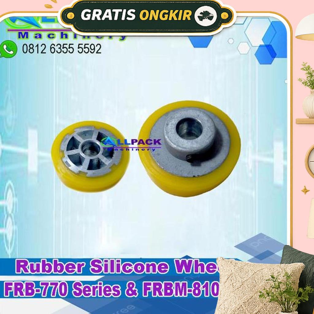 Rubber Silicone Wheel Continuous Band Sealer Roda Karet Press Plastik