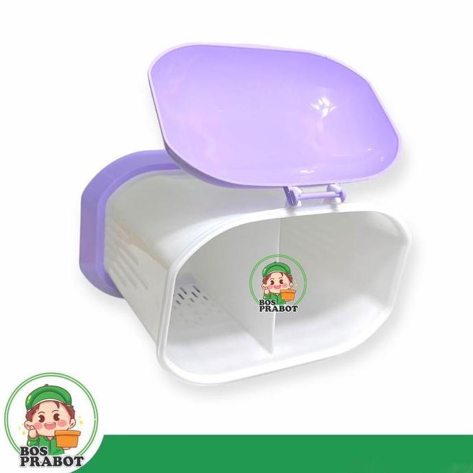 TEMPAT SENDOK DENGAN TUTUP UNGU / TEMPAT SENDOK DENGAN TUTUP PINK Plastik Dengan Tutup Penyimpanan W