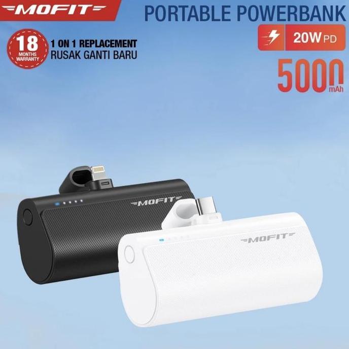 powerbank mofit mini 5000mAh fast charging qc3.0 quick charger