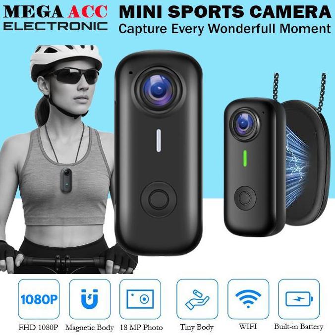 Magnetic Portabel Mini Sport Camera Action M11 WIFI FHD 1080P 18MP