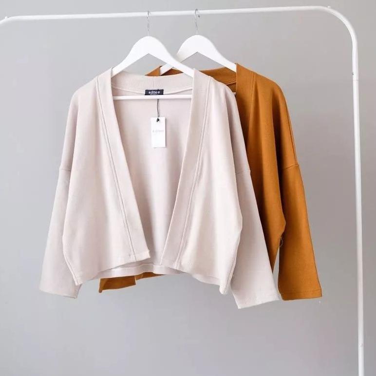 Murah Cardigan Crop Wanita Shakila Twill / Outer Wanita Cardigan / Baju Luaran Wanita